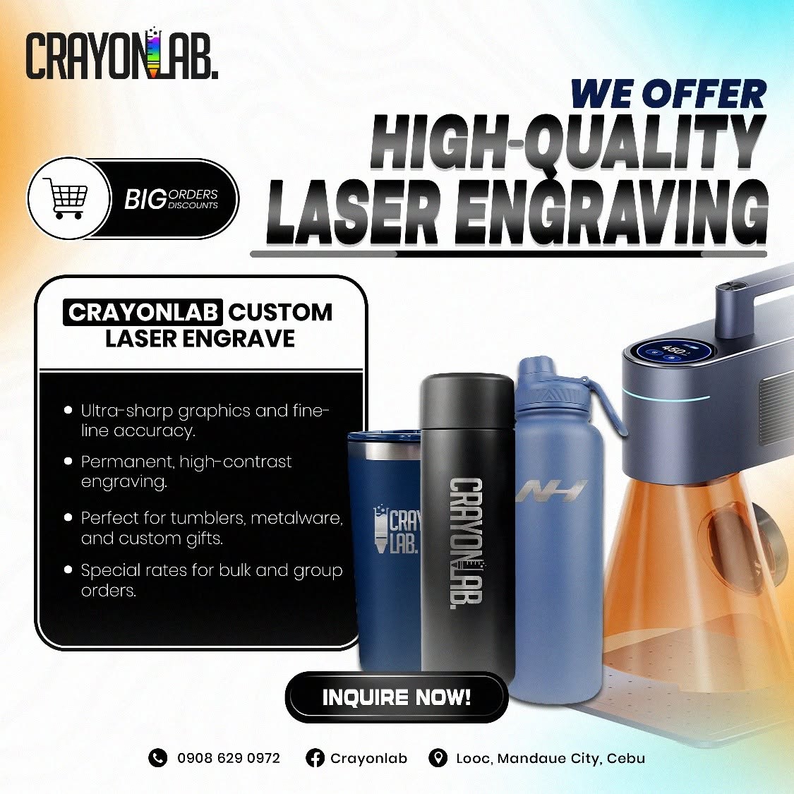 CrayonLab Laser Engraving sample
